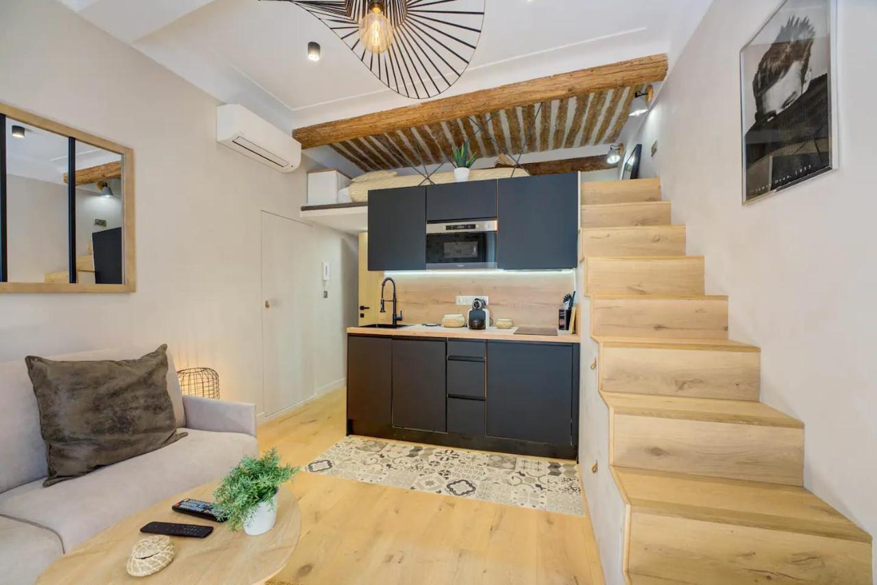 Duplex Studio Apt Mezzanine Near Shops & Cafes Antibes Exterior foto
